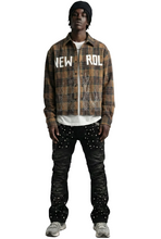 Load image into Gallery viewer, KLEEPSTONE Heavy Flannel Crop Top Button Down Shirt