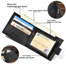 Load image into Gallery viewer, Genuine Leather Cow Hide Wallet