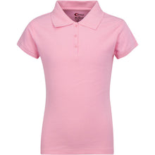 Load image into Gallery viewer, Girls Short Sleeve Pique Polo Shirt