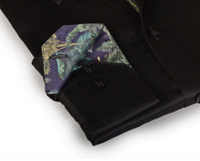 Load image into Gallery viewer, Go-To Button-Up Shirt With Contrast Details // Black // Contemporary Fit (Regular)