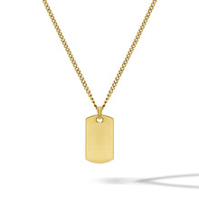 Load image into Gallery viewer, Beveled Tag Pendant - 14K Gold