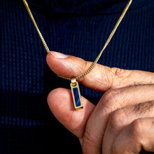 Load image into Gallery viewer, Birthstone Tag Pendant - 14K Gold