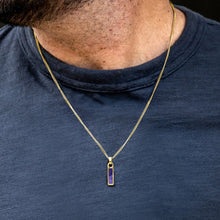 Load image into Gallery viewer, Birthstone Tag Necklace - Gold