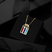 Load image into Gallery viewer, Birthstone Tag Necklace - Gold