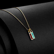 Load image into Gallery viewer, Birthstone Tag Necklace - Gold