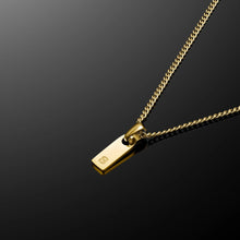 Load image into Gallery viewer, Initial Tag Pendant - 14K Gold
