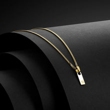 Load image into Gallery viewer, Initial Tag Necklace - 14K Gold