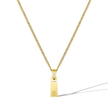 Load image into Gallery viewer, Initial Tag Necklace - 14K Gold