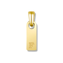 Load image into Gallery viewer, Initial Tag Pendant - 14K Gold
