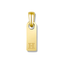 Load image into Gallery viewer, Initial Tag Pendant - 14K Gold