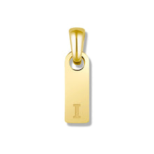 Load image into Gallery viewer, Initial Tag Pendant - 14K Gold