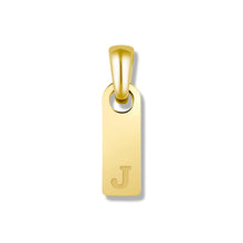 Load image into Gallery viewer, Initial Tag Pendant - 14K Gold