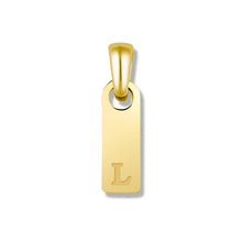 Load image into Gallery viewer, Initial Tag Pendant - 14K Gold