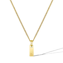 Load image into Gallery viewer, Initial Tag Necklace - 14K Gold