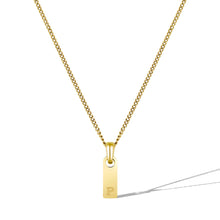 Load image into Gallery viewer, Initial Tag Necklace - 14K Gold