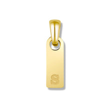 Load image into Gallery viewer, Initial Tag Pendant - 14K Gold