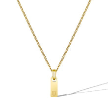 Load image into Gallery viewer, Initial Tag Necklace - 14K Gold