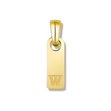 Load image into Gallery viewer, Initial Tag Pendant - 14K Gold