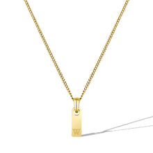 Load image into Gallery viewer, Initial Tag Necklace - 14K Gold