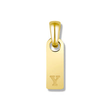 Load image into Gallery viewer, Initial Tag Pendant - 14K Gold