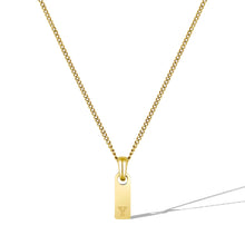 Load image into Gallery viewer, Initial Tag Necklace - 14K Gold