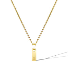 Load image into Gallery viewer, Initial Tag Necklace - 14K Gold
