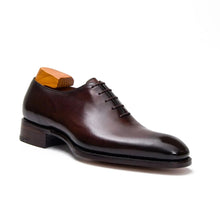 Load image into Gallery viewer, Seamless Goodyear Mens Coffee Oxford Dress Shoes