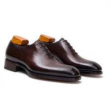 Load image into Gallery viewer, Seamless Goodyear Mens Coffee Oxford Dress Shoes