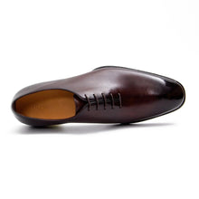 Load image into Gallery viewer, Seamless Goodyear Mens Coffee Oxford Dress Shoes