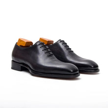 Load image into Gallery viewer, Seamless Goodyear Mens Coffee Oxford Dress Shoes Lron Gray