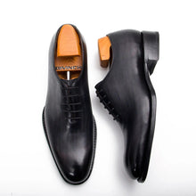 Load image into Gallery viewer, Seamless Goodyear Mens Coffee Oxford Dress Shoes Lron Gray