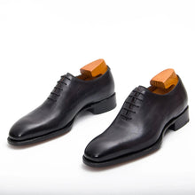 Load image into Gallery viewer, Seamless Goodyear Mens Lron Gray Oxford Dress Shoes