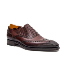 Load image into Gallery viewer, Goodyear Welted Brogue Oxford Shoes Coffee
