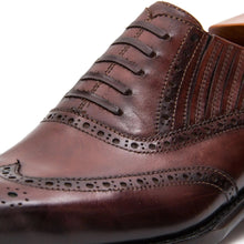 Load image into Gallery viewer, Goodyear Welted Brogue Oxford Shoes Coffee