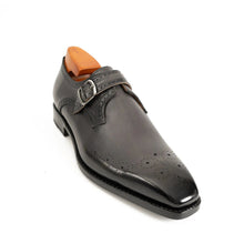 Load image into Gallery viewer, Goodyear Welted Monk Strap Shoes Black