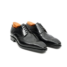 Load image into Gallery viewer, Goodyear welt derby shoes Brogue style Black