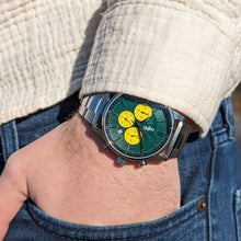 Load image into Gallery viewer, Green and Yellow Chronograph