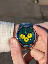 Load image into Gallery viewer, Green and Yellow Chronograph