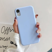 Load image into Gallery viewer, Ultra Thin Slim Fit Soft Grip Anti-Scratch Protective Cover Thicker Candy Phone Case for iPhone Soft Silicon Back Phone Cover for iPhone 12 13 Pro Max iphone Case