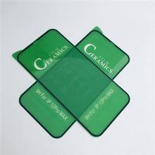 Load image into Gallery viewer, 3Pcs Ceramic Protective Glass For iPhone 14 13 12 11 Pro XR XS Max X 8 7 6 Plus Soft Glass Screen Protector For SE2022 PMMA Film 9H-Hardness, Anti-Scratch No Bubbles Screen Protector