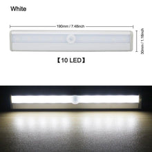 Load image into Gallery viewer, STEVVEX 6/10 LEDs PIR with Motion Sensor Light for Cupboard, Wardrobe, Bed Lamp LED Under Cabinet Night Light For Closet Stairs Kitchen and multifunctional