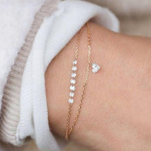 Load image into Gallery viewer, Fashion Bohemia Leaf Round Knot Cuff Bangle Gold Chain Charm Bracelet for Women Simple Geometric Bracelets Luxury Jewelry