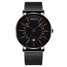Load image into Gallery viewer, Men Watches Luxury Fashion Mens Business Watch Ultra Thin Stainless Steel Mesh Belt Quartz Wrist Watch For Men's and Boys