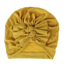 Load image into Gallery viewer, Modern Turban Baby Girls Bow Turban Hats Cotton Kids Beanie Children Hats Accessories For Girls Baby