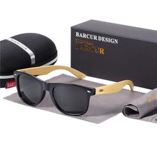 Load image into Gallery viewer, Natural Handmade Polarized Bamboo Classic Sunglasses for Men and Woman Wooden Sunglasses Oculos de sol masculino With UV400 Protection for eye