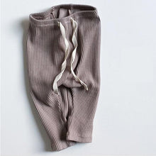 Load image into Gallery viewer, Baby Boys Girls Solid Leggings Toddler Ribbed Pants Little Boy Casual Pants Kids Trousers