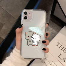 Load image into Gallery viewer, Cat Phone Case For Iphone 11 12 13 Mini Pro Xs Max 8 7 6 6s Plus X 5s Se 2020 Xr Case Polycarbonate Printed Colorful Design Silicone Phone Case