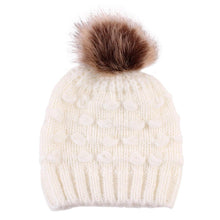 Load image into Gallery viewer, Infant Baby Boy Girl & Mom Winter Knit Warm Soft Beanie Hat Hairball Cap for Adult Children Family Matching Caps Hats
