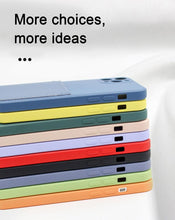 Load image into Gallery viewer, Simple Wallet Case For iphone Silicone Case For iphone 13 12 11 Pro Max Mini With Card Holder Cover Classic Silicone Full Protection Anti-Scratch Shockproof Case