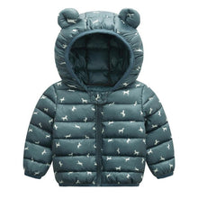 Load image into Gallery viewer, Designer Luxury Elegant New Winter Baby Outerwear Hooded Printed Cotton Padded Jacket and Coats For Babies and Girls Kids